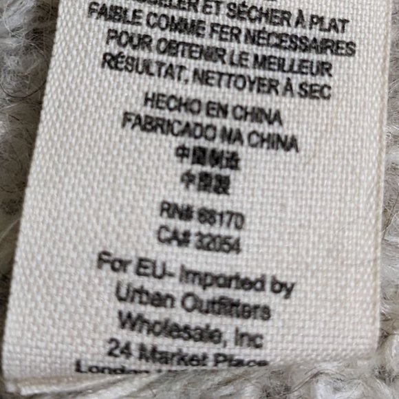 Free People Tan Beige Boucle Alpaca Blend Oversized Snap-Front Sweater - size XS - Picture 14 of 15